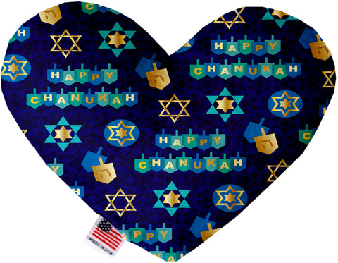 Chanukah Bliss 6 Inch Heart Dog Toy