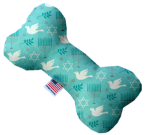 Peace And Hanukkah 10 Inch Canvas Bone Dog Toy