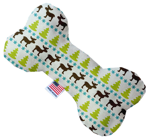 Mountain Moose 10 Inch Canvas Bone Dog Toy