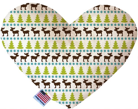 Mountain Moose 6 Inch Canvas Heart Dog Toy