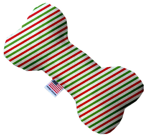 Christmas Pinstripes 6 Inch Bone Dog Toy