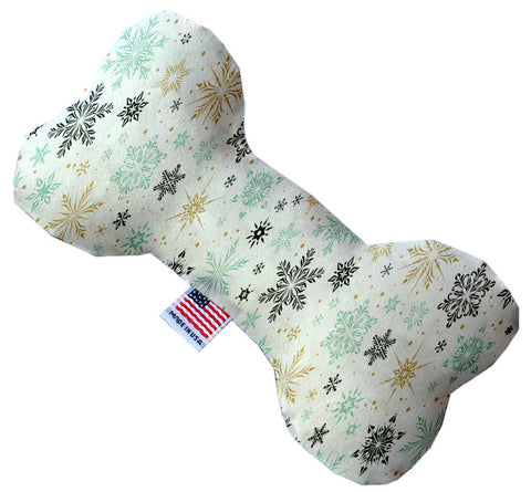 Vintage Snowflakes 10 Inch Bone Dog Toy