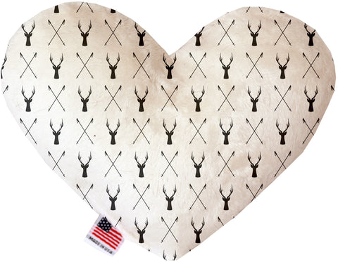 Deer Dreaming 6 Inch Canvas Heart Dog Toy