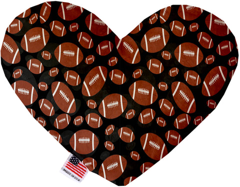 Footballs 6 Inch Canvas Heart Dog Toy