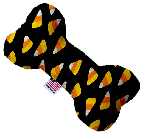 Candy Corn 10 Inch Canvas Bone Dog Toy