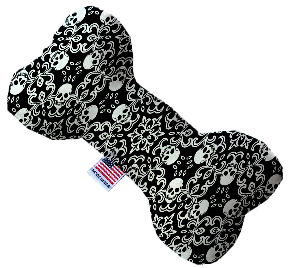 Spinning Skulls 6 Inch Canvas Bone Dog Toy