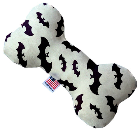 Purple Bats 10 Inch Canvas Bone Dog Toy