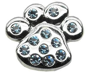 3-4" Slider Paw Charm Blue 3-4'' (18mm)