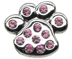 3-4" Slider Paw Charm Pink 3-4'' (18mm)