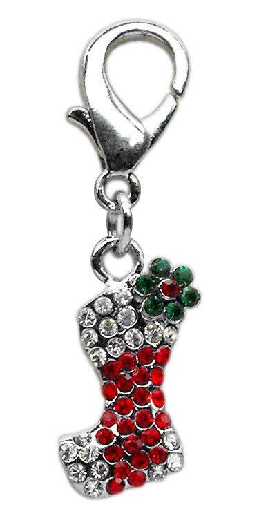 Holiday lobster claw charms - zipper pulls Stocking .