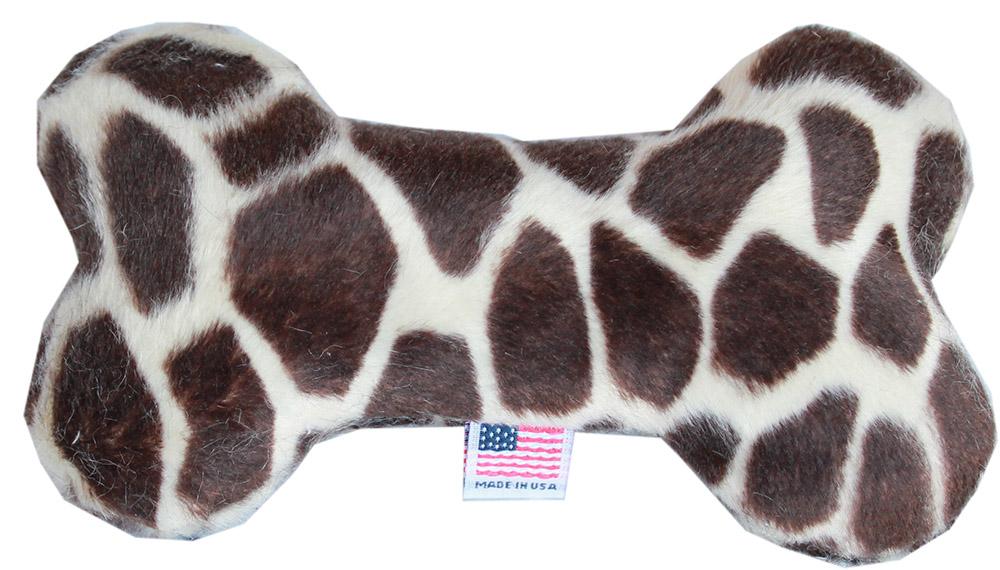 6" Plush Bone Dog Toy Giraffe