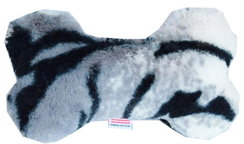 6" Plush Bone Dog Toy Siberian Tiger