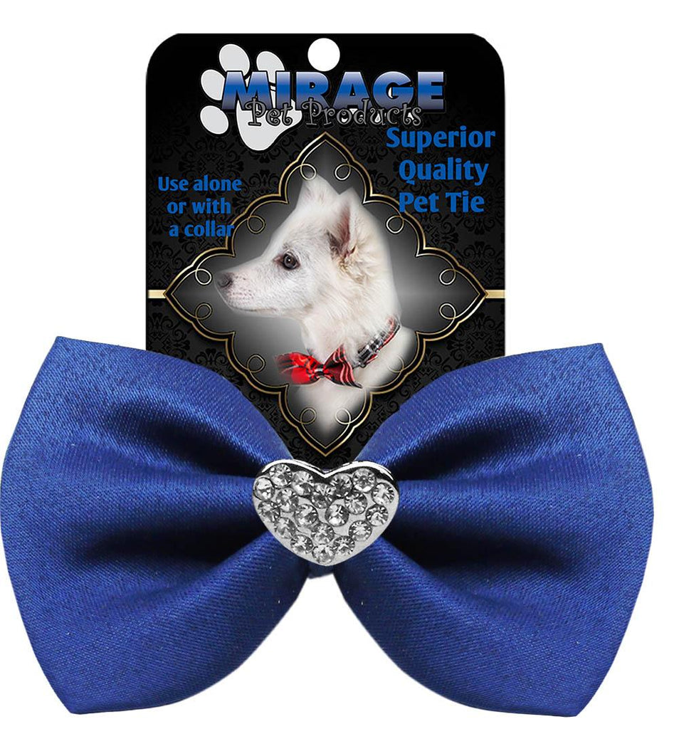 Crystal Heart Widget Pet Bowtie Blue