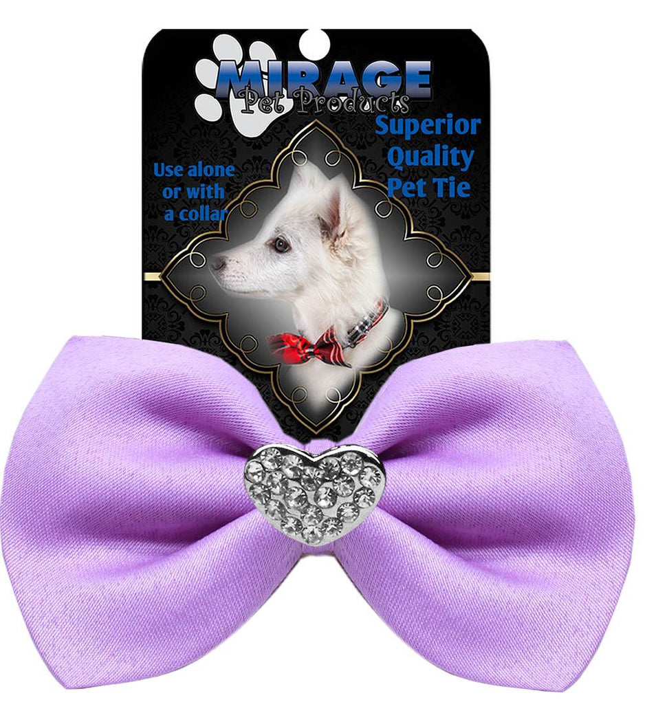 Crystal Heart Widget Pet Bowtie Lavender