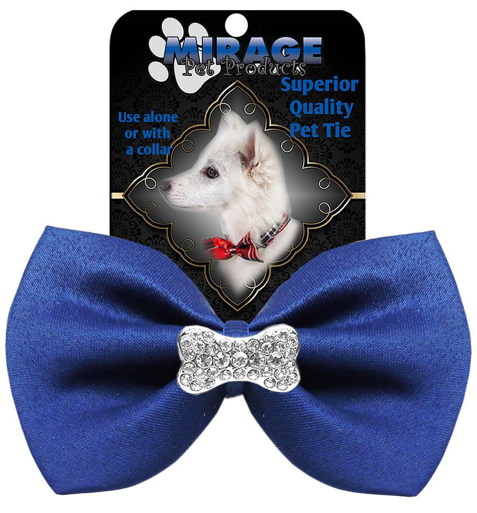 Crystal Bone Widget Pet Bowtie Blue