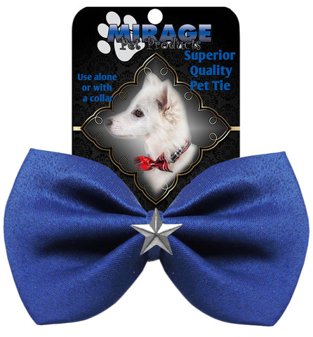 Silver Star Widget Pet Bowtie Blue