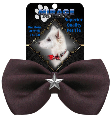 Silver Star Widget Pet Bowtie Brown