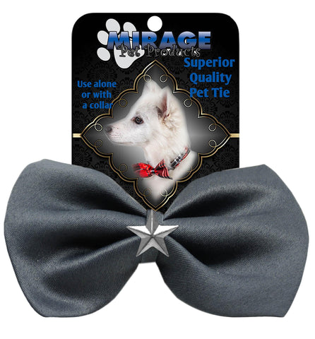 Silver Star Widget Pet Bowtie Grey