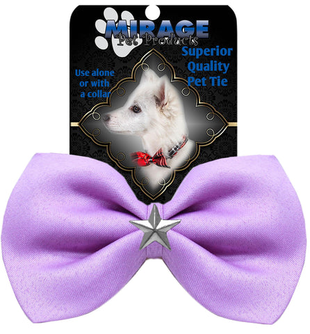 Silver Star Widget Pet Bowtie Lavender