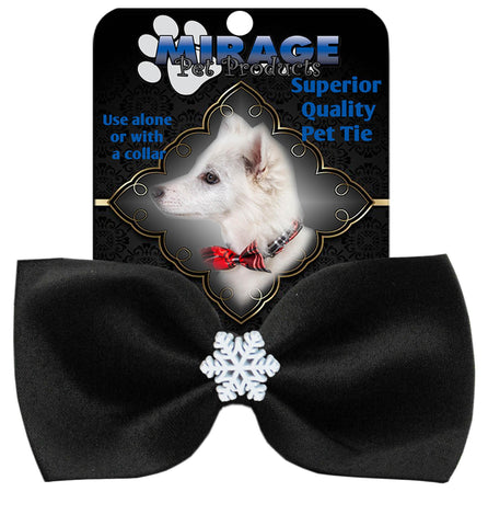 Snowflake Widget Pet Bowtie Black