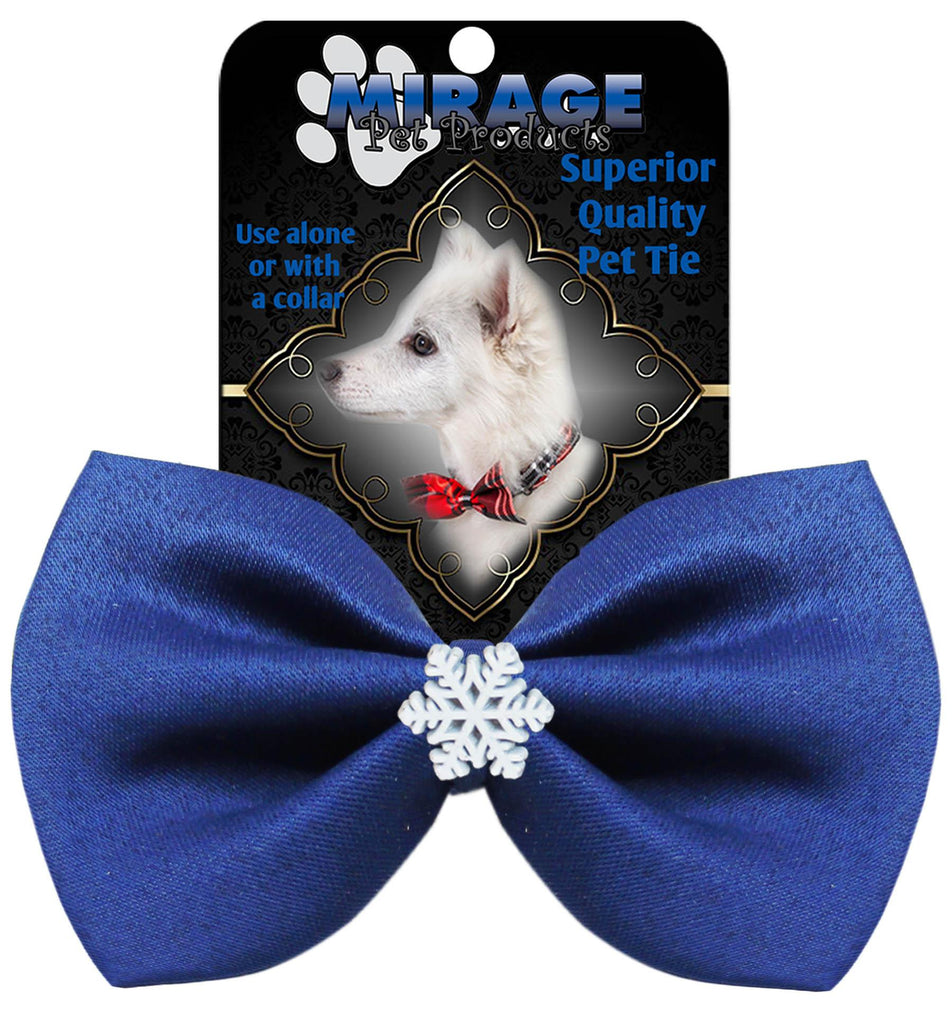 Snowflake Widget Pet Bowtie Blue