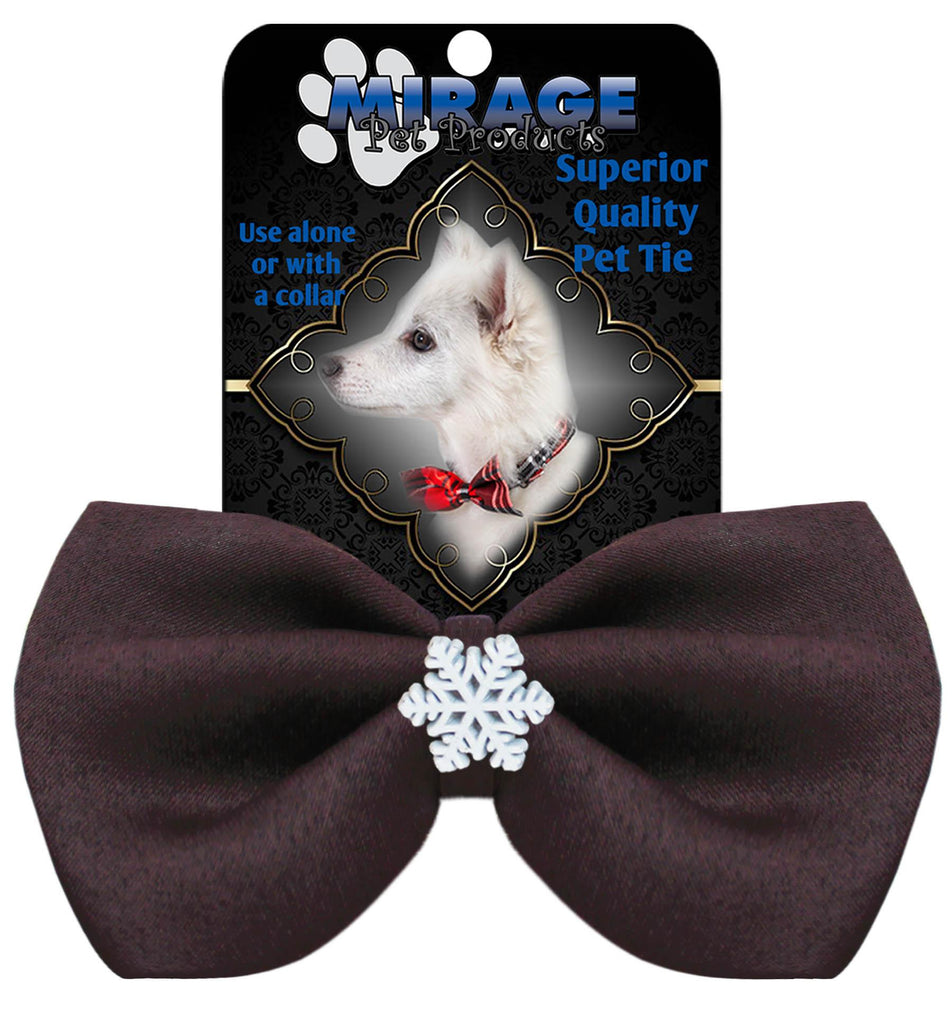 Snowflake Widget Pet Bowtie Brown