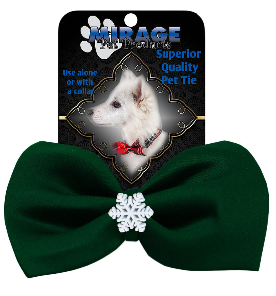 Snowflake Widget Pet Bowtie Green