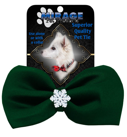 Snowflake Widget Pet Bowtie Green