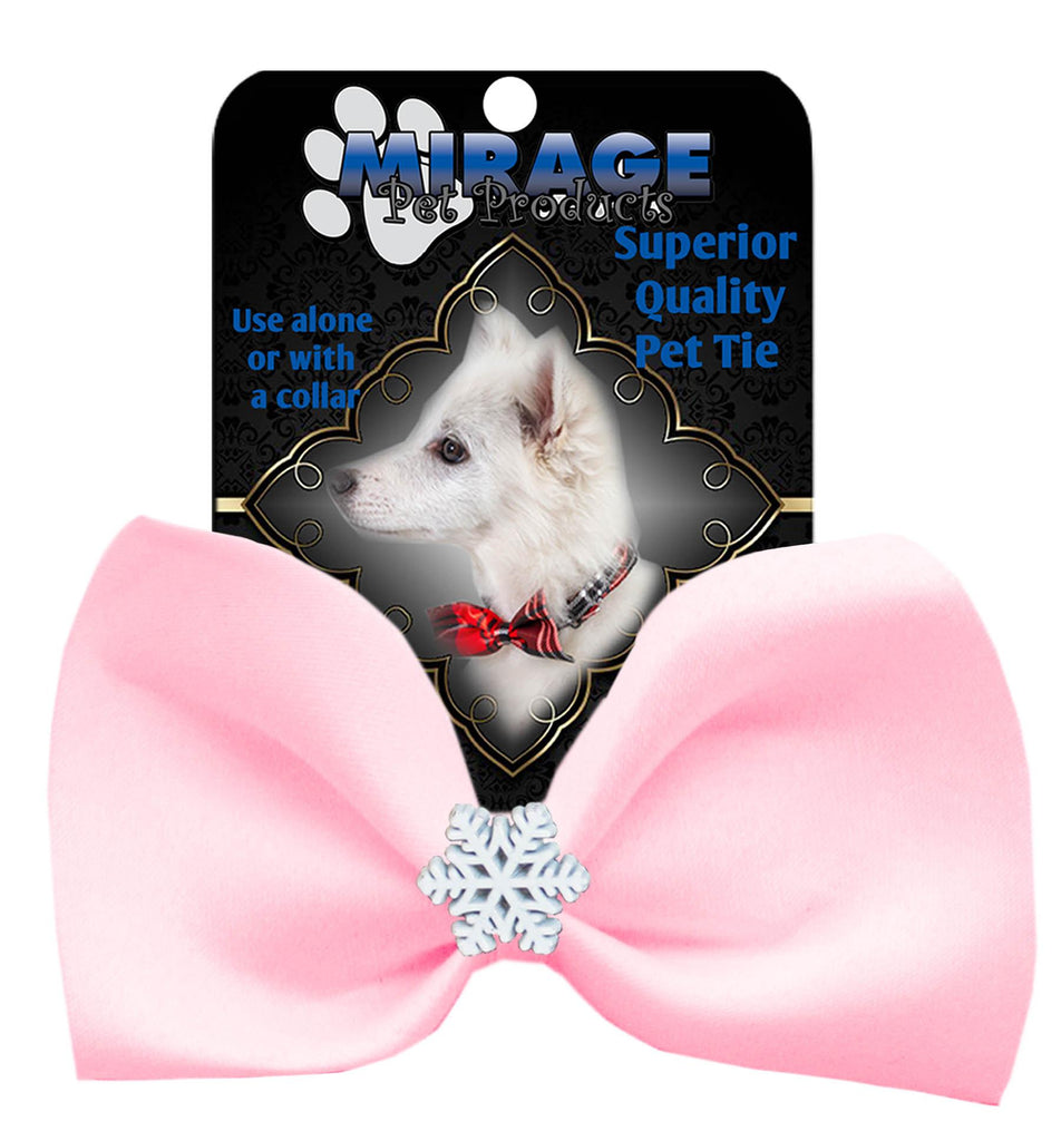 Snowflake Widget Pet Bowtie Light Pink