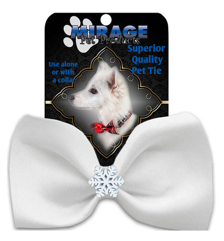 Snowflake Widget Pet Bowtie White