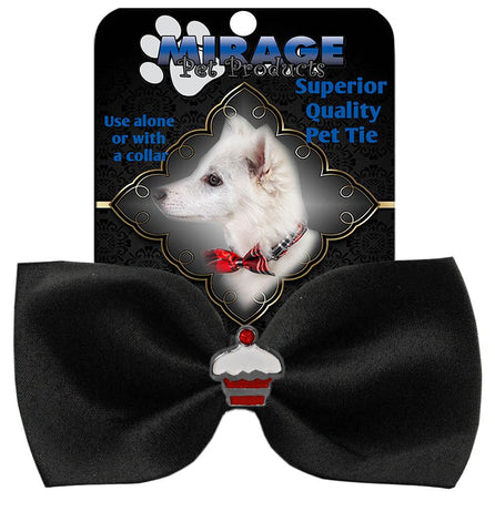 Cupcake Widget Pet Bowtie Black