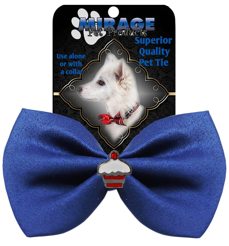 Cupcake Widget Pet Bowtie Blue