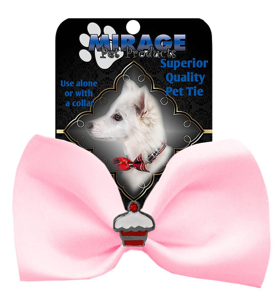 Cupcake Widget Pet Bowtie Light Pink