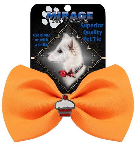 Cupcake Widget Pet Bowtie Orange