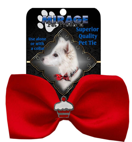 Cupcake Widget Pet Bowtie Red