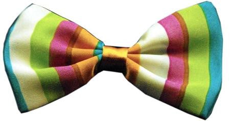 Dog Bow Tie Funky Stripes