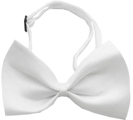 Plain White Bow Tie