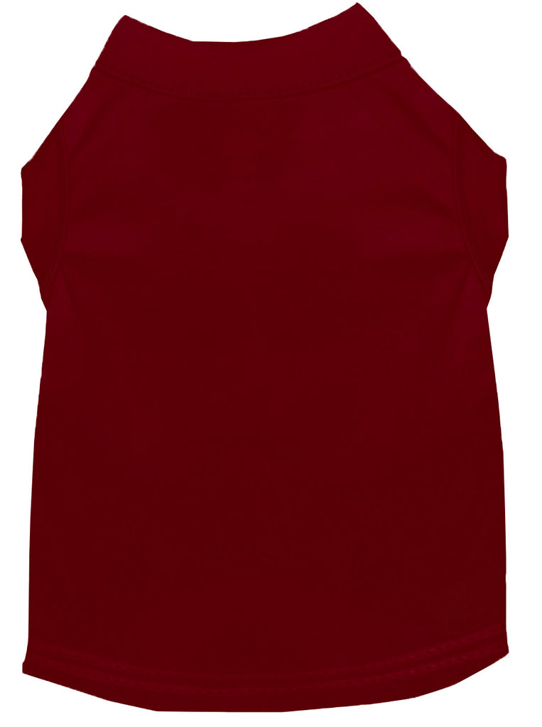 Plain Pet Shirts Maroon Sm