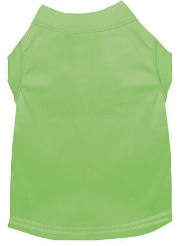 Plain Pet Shirts Lime Green Xs