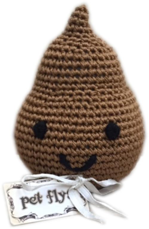 Knit Knacks Doodie The Poo Organic Cotton Small Dog Toy