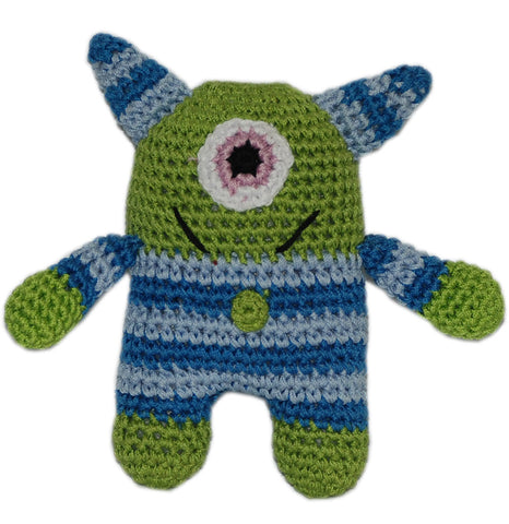 Knit Knacks Monster Organic Cotton Small Dog Toy