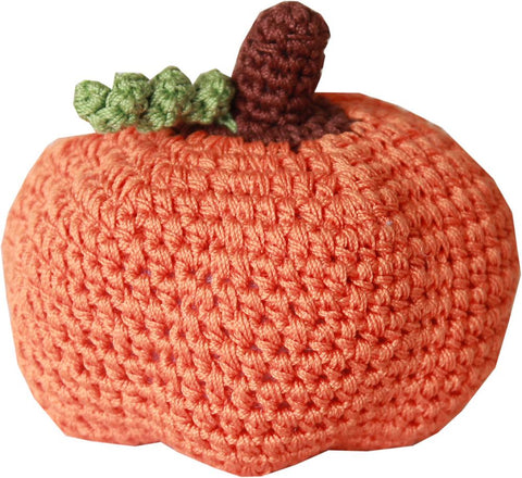 Knit Knacks Fall Pumpkin Organic Cotton Small Dog Toy