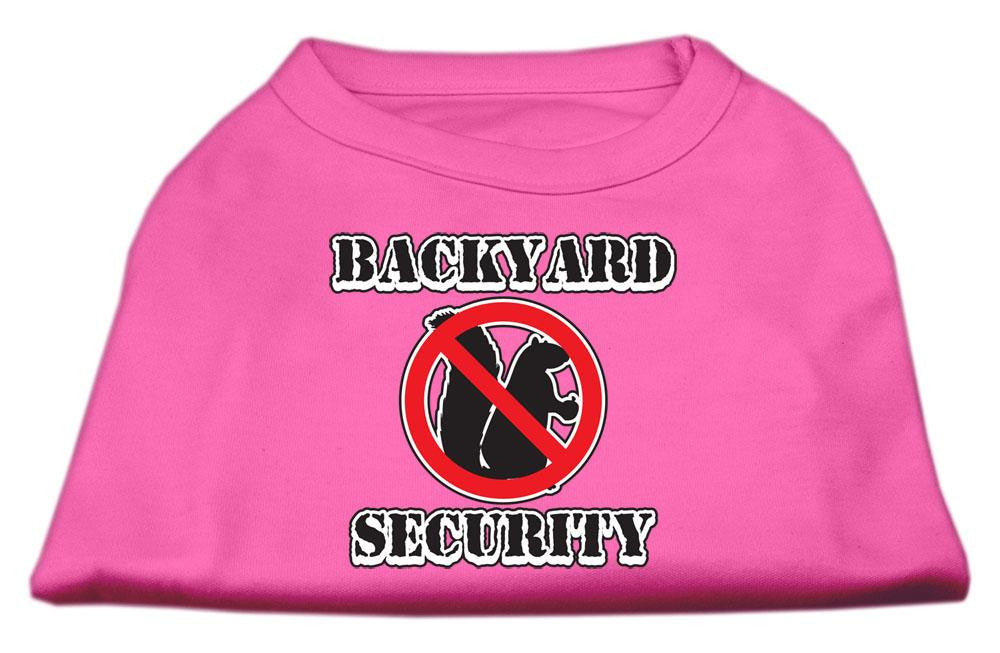 Backyard Security Screen Print Shirts Bright Pink L (14)