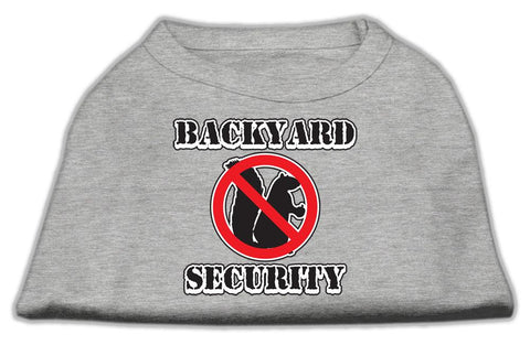 Backyard Security Screen Print Shirts Grey L (14)