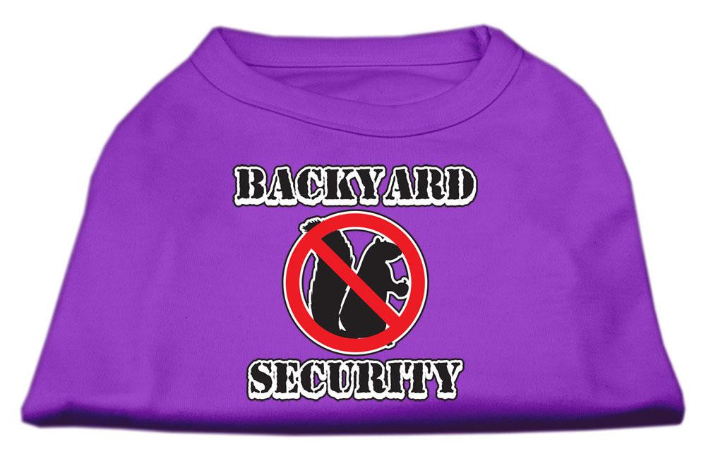 Backyard Security Screen Print Shirts Purple M (12)