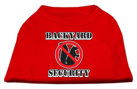 Backyard Security Screen Print Shirts Red M (12)