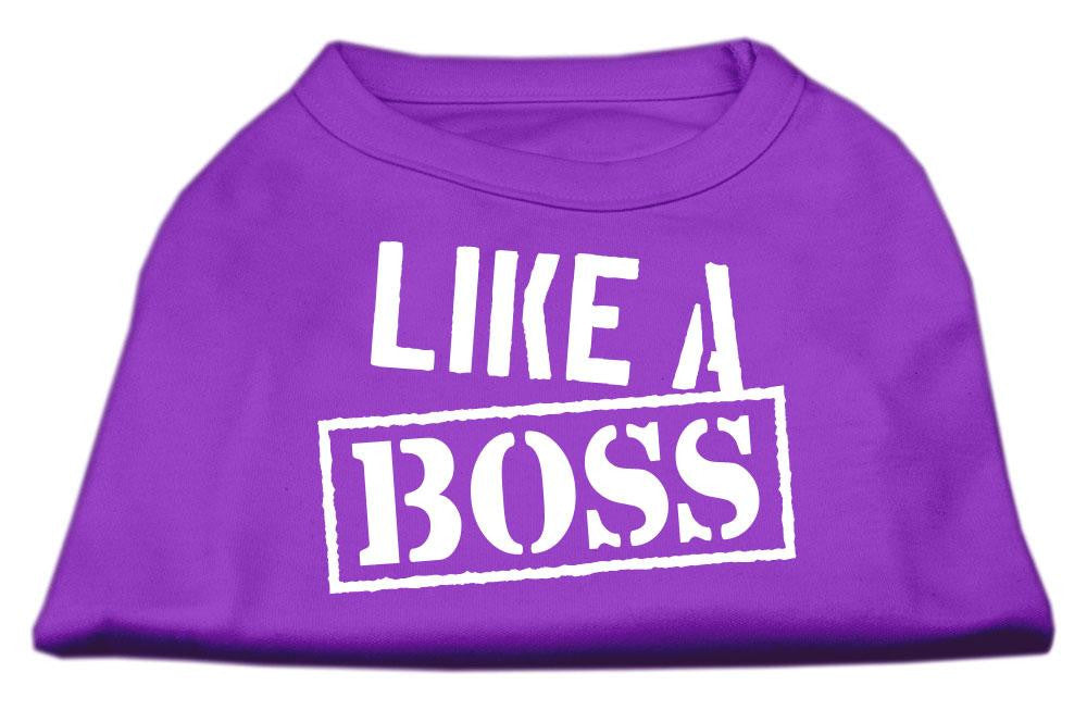 Like a Boss Screen Print Shirt Purple Sm (10)