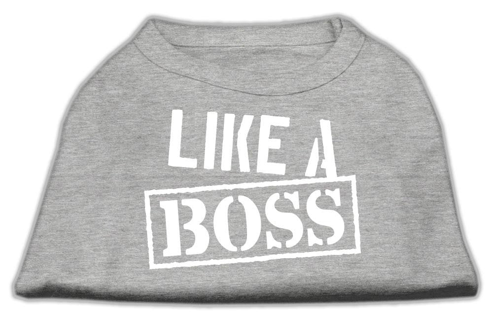 Like a Boss Screen Print Shirt Grey XL (16)