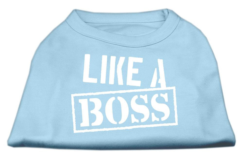 Like a Boss Screen Print Shirt Baby Blue XXL (18)