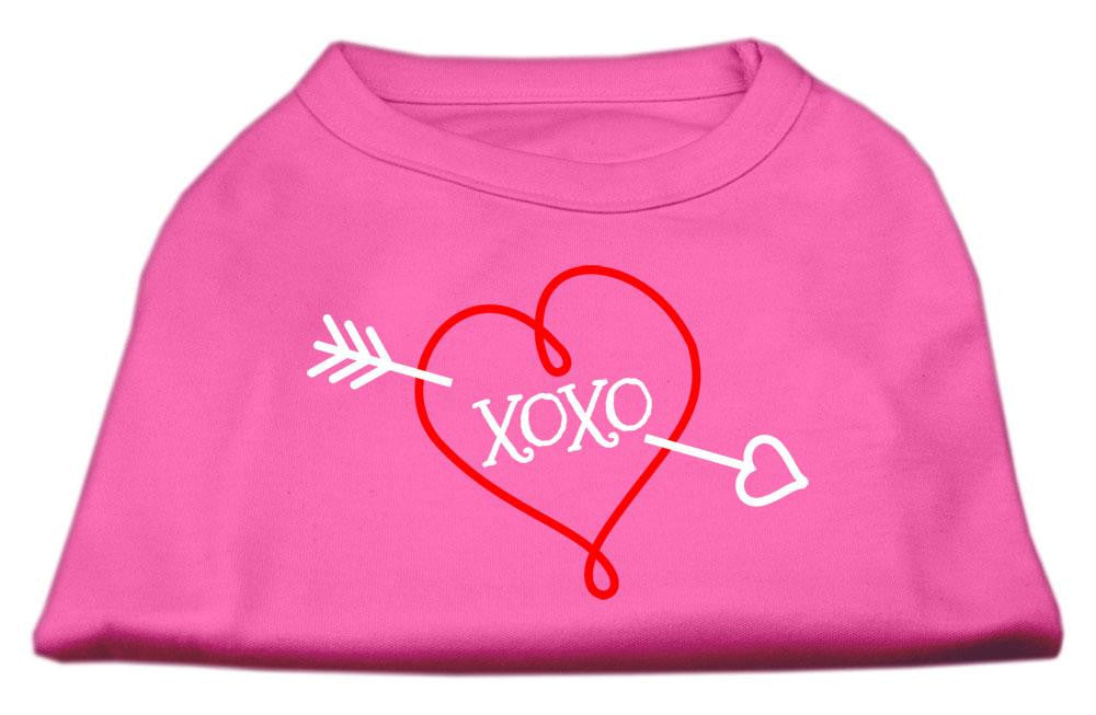 XOXO Screen Print Shirt Bright Pink Lg (14)